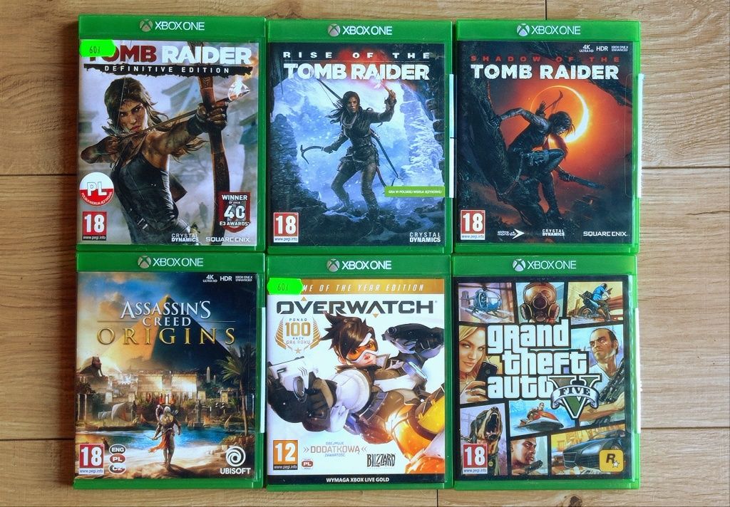 6 gier na konsolę Xbox One SPRZEDAM