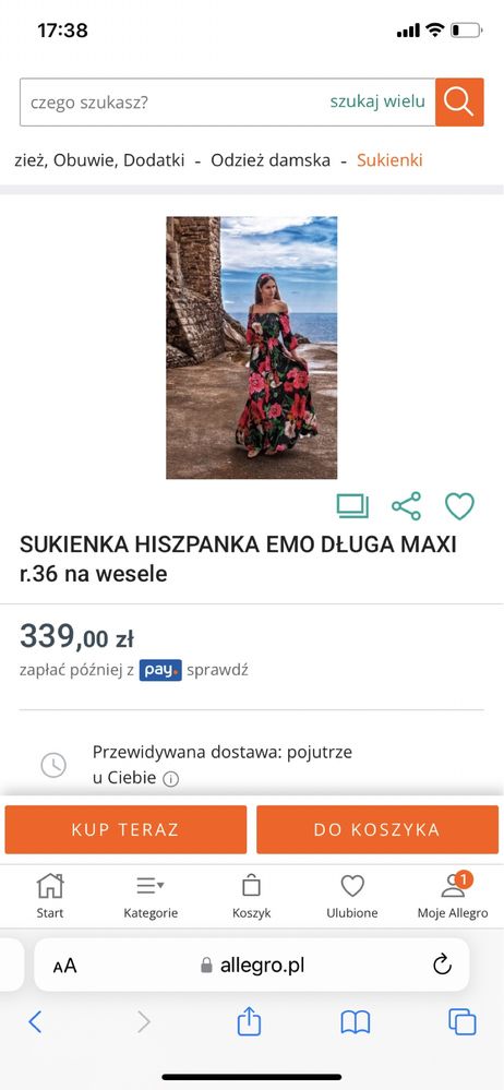 Sukienka hiszpanka EMO NOWA!