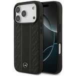 Etui Mercedes Leather Laurel Leaves Stripes MagSafe do iPhone 17 Pro -