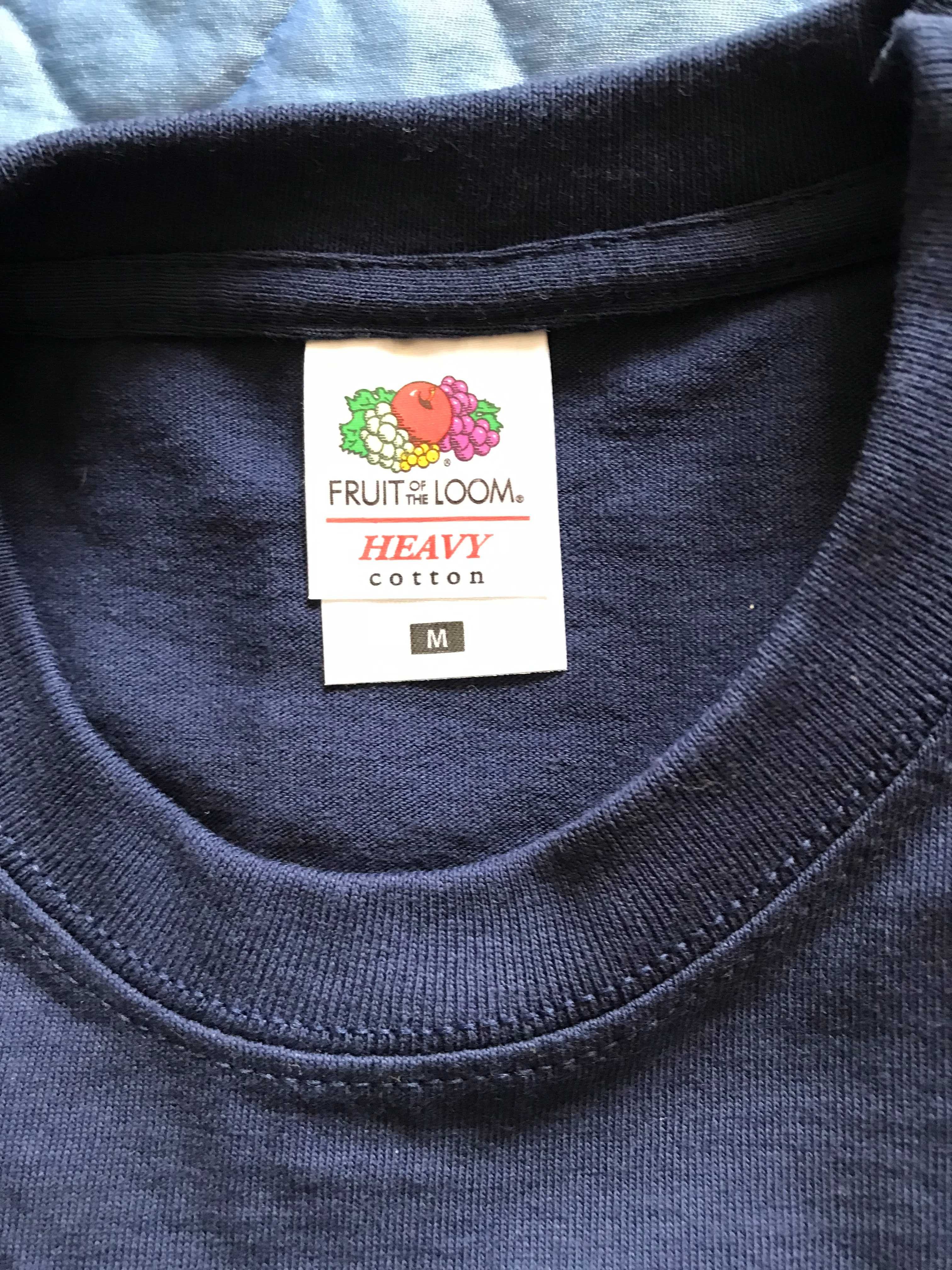 Nowy t-shirt, bawełna, grantowy, Fruit of the Loom, rozmiar M