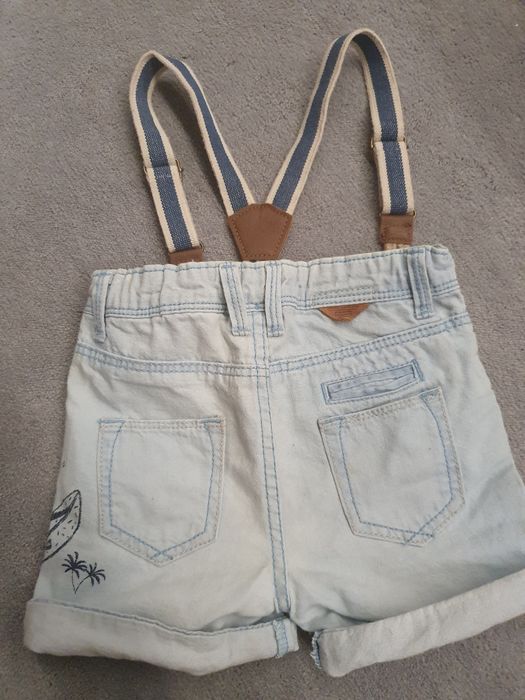 Spodenki jeansowe i tshirty Zara Baby rozmiar 74