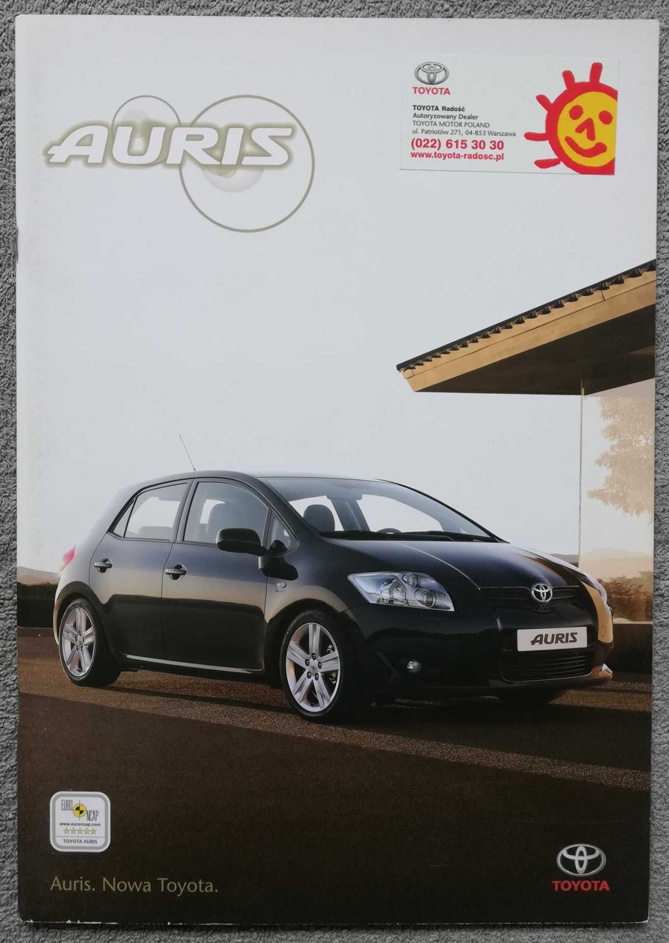 Prospekt Toyota Auris rok 2007