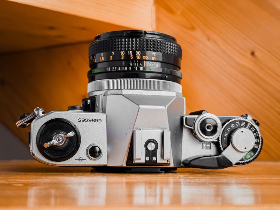 Aparat Canon AE-1 35mm Canon FD obiektyw 1.8/50 FD tokina zoom 28-70