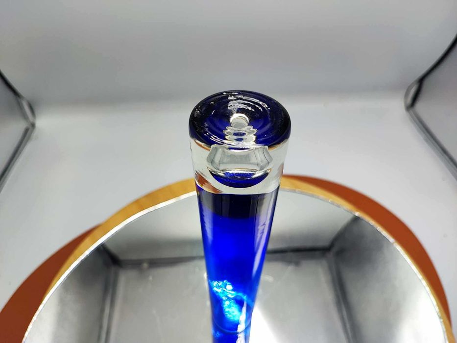 Wazon,kobaltowy,szklany,Willy Johansson dla HADELAND,vintage