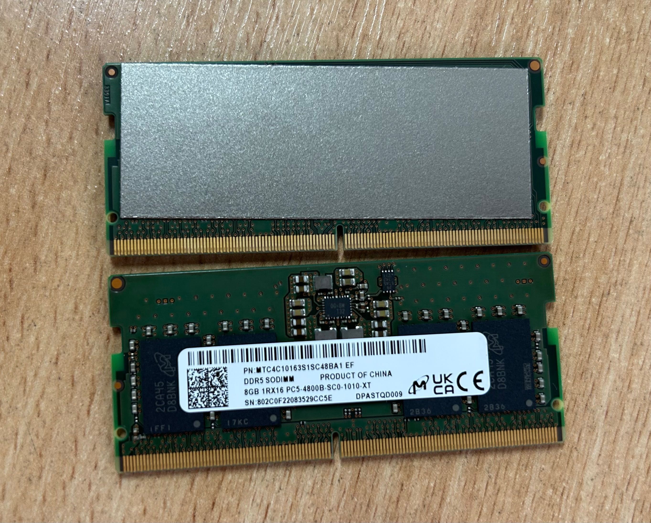 Оперативна пам’ять DDR 5 8гб для ноутбуку