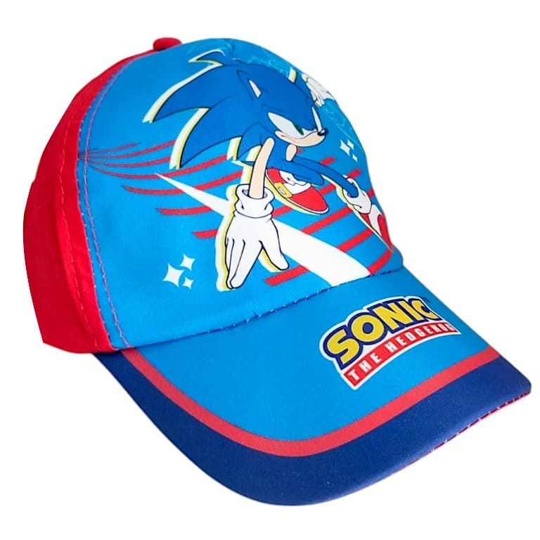 Czapka z daszkiem dla dziecka na lato bejsbolówka Sonic 55cm