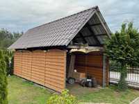 Wiata drewniana garażowa, ogrodowa do przeniesienia