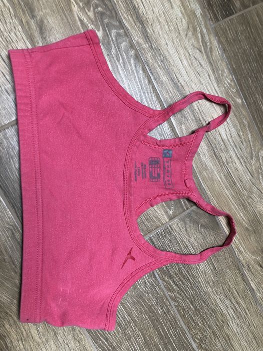 Malinowy sportowy top Domyos