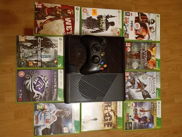 Xbox 360 z padem + 12 gier
