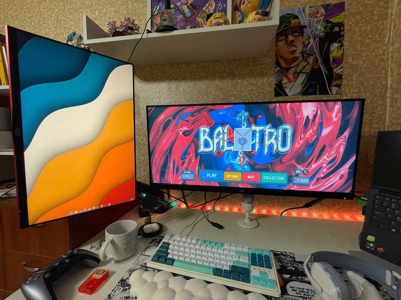 Монітор AOC 144hz 1440 не вигнутий 2k 1ms WQHD ultrawide ігровий