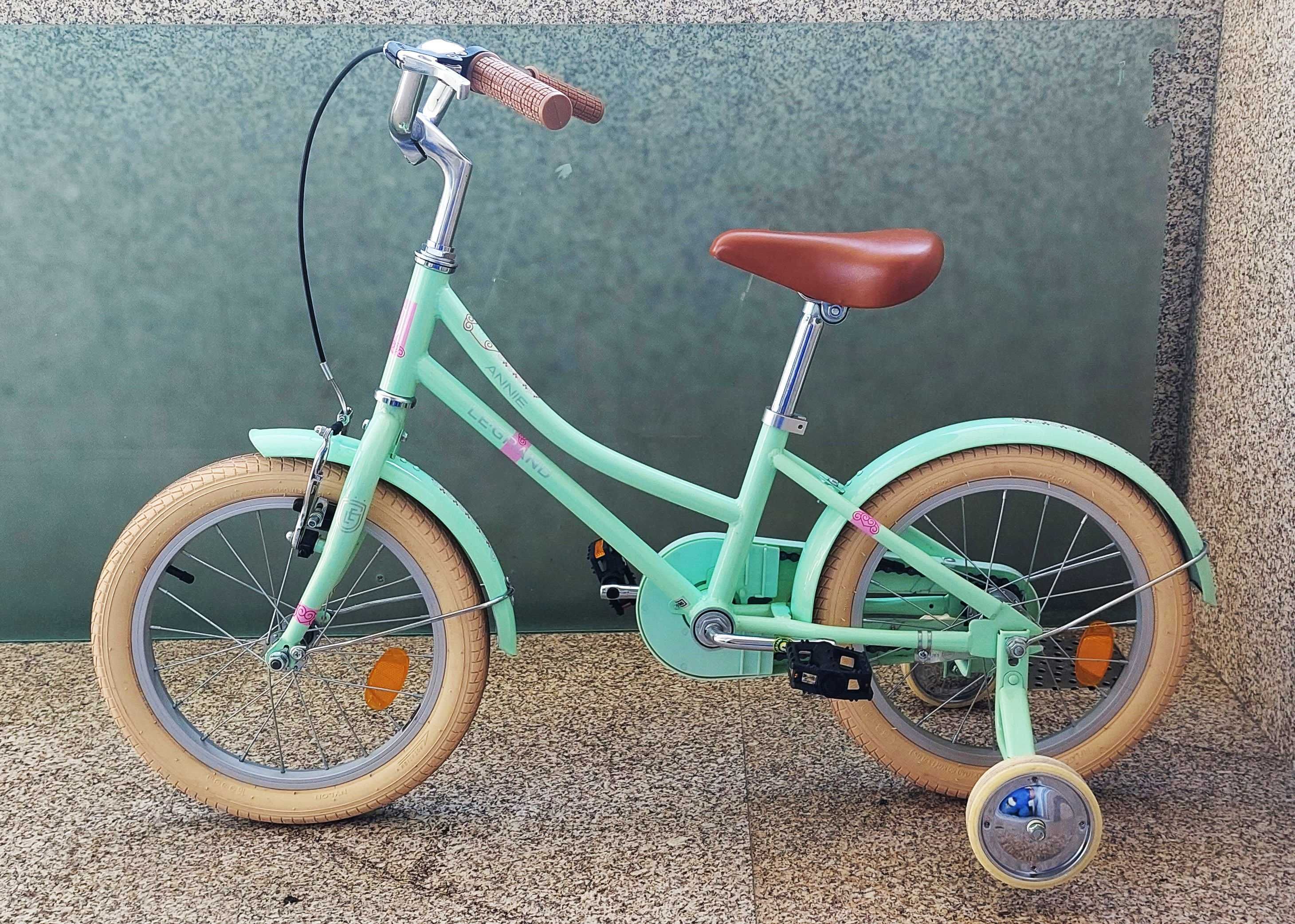 Bicicleta de criança com rodinhas LeGrand Annie 16" (COMO NOVA)