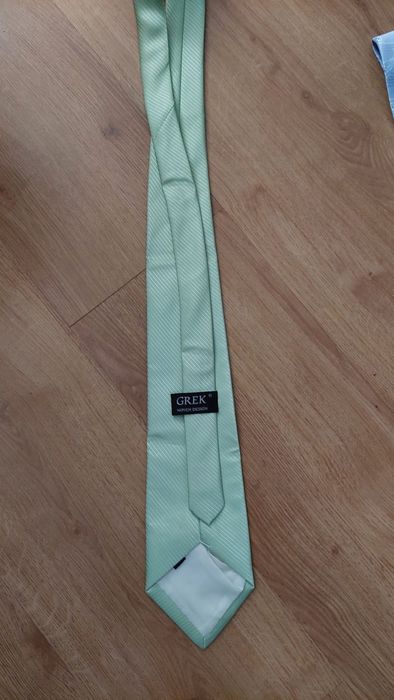 Krawat męski zielony