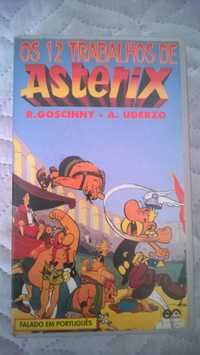 VHS Os doze trabalhos de Asterix dobrado em português do Brasil