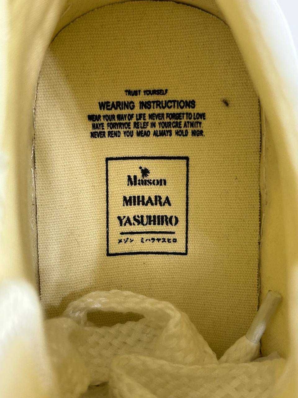 Кеди MMY Maison Mihara Yasuhiro кросівки білі високі кеды белые 42 43