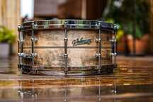 Polmuz model 1 Maple 14x6,5 Snare inlayed natural black aged