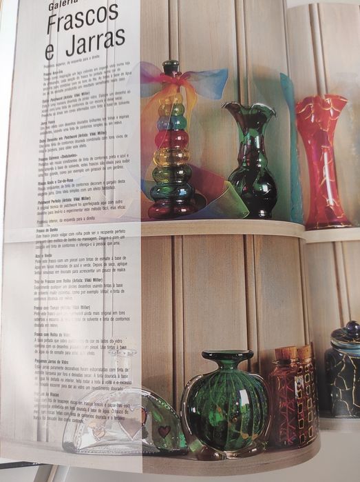 Livro pintura em vidro