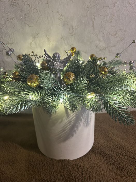 Новорічний букет з підсвіткою