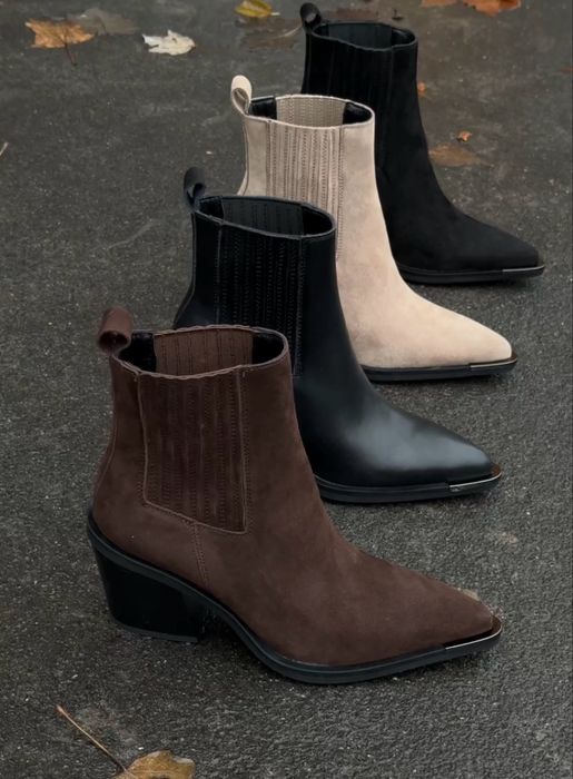 Женские ботинки казаки ковбои