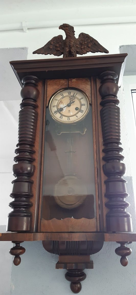 Zegar wiszący Gustav Becker,stary antyk.