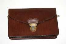 Torebka teczka Vintage Skóra naturalna Brown leather handbag