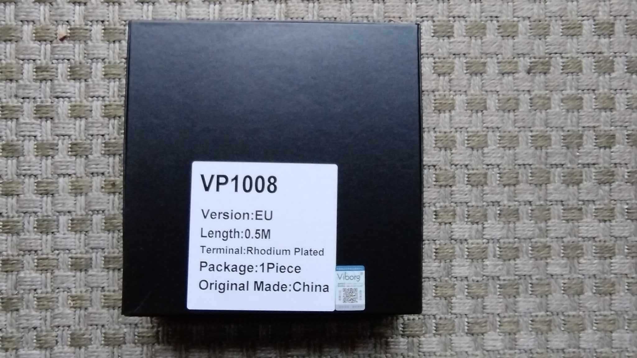 Kabel zasilający audio hi-end Viborg VP1008 0,5 m.