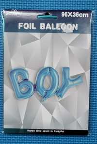 Balon BOY duży! 96x36 cm niebieski