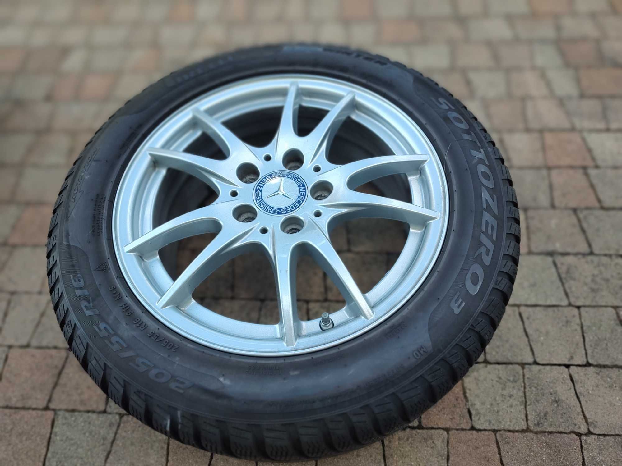 Koła Aluminiowe MERCEDES C ET49 5x112 205/55/16 + Czujniki TPMS - 7 mm