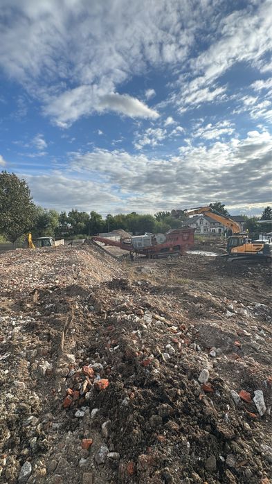 Kruszenie gruzu kamienia wynajem kruszarki kompleksowe usługi