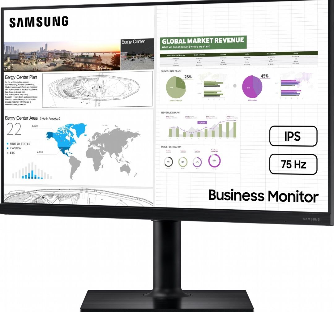 Монітор 27 Samsung LF27T450 Black (LF27T450FQIXCI)