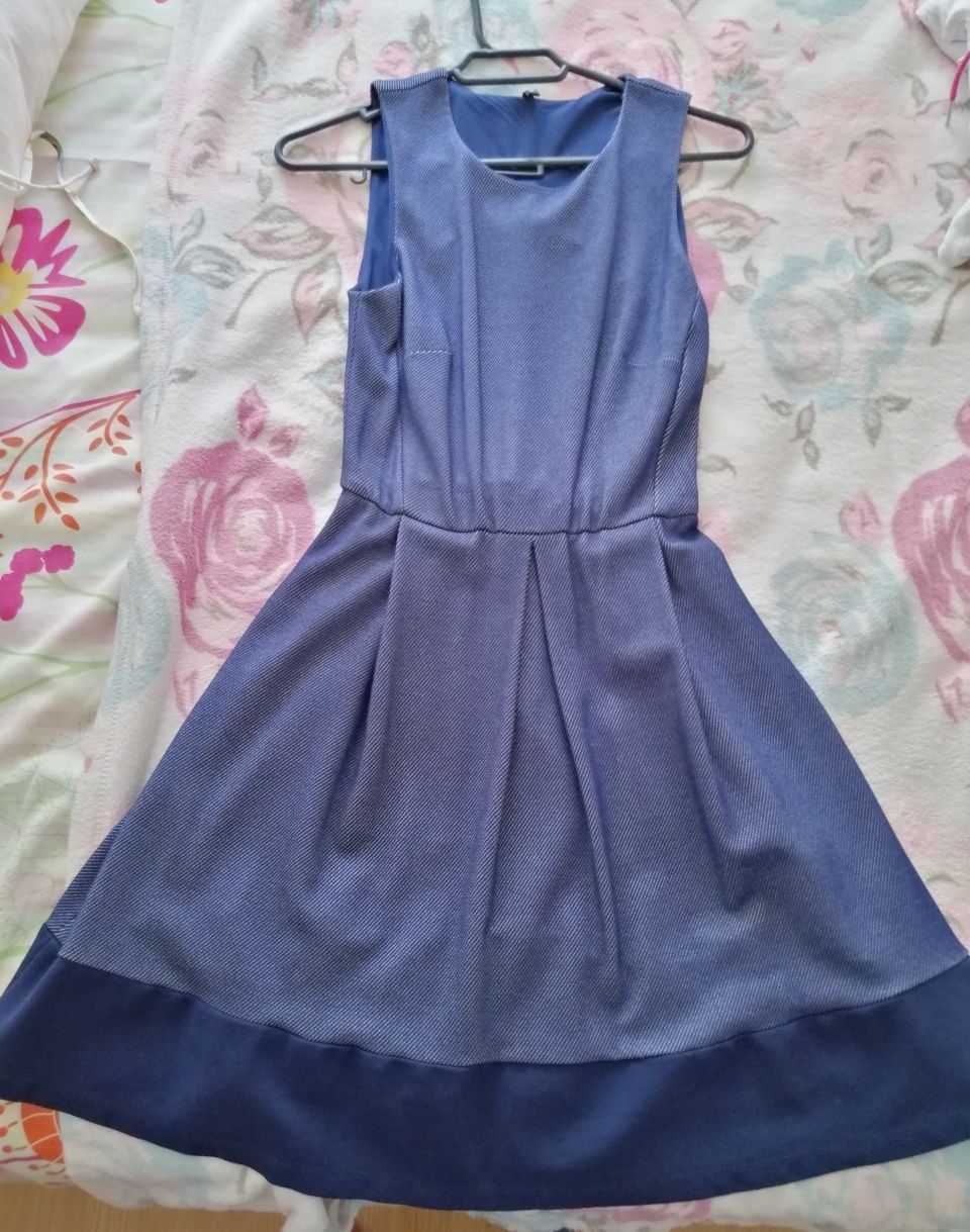 Vestido azul escuro