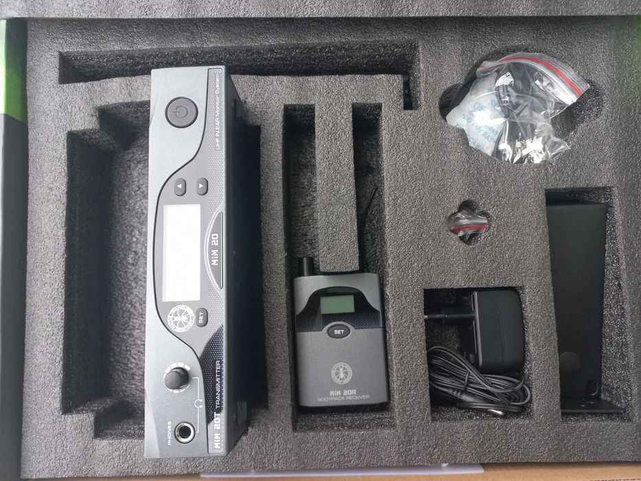 In ear, emissor guitarra, microfone sem fio, processador com pedaleira