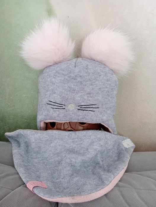 Шапка і шарф зима від 6 місяців до 1.5 року