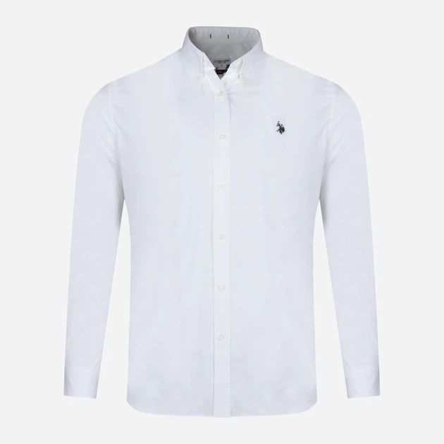Белая мужская рубашка US Polo Assn