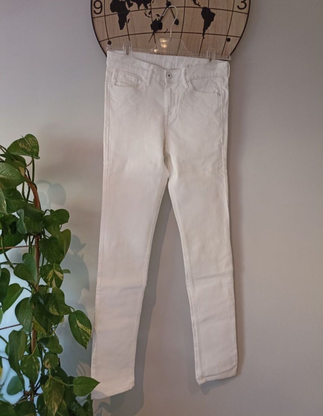 Spodnie jeansowe białe H&M roz.M