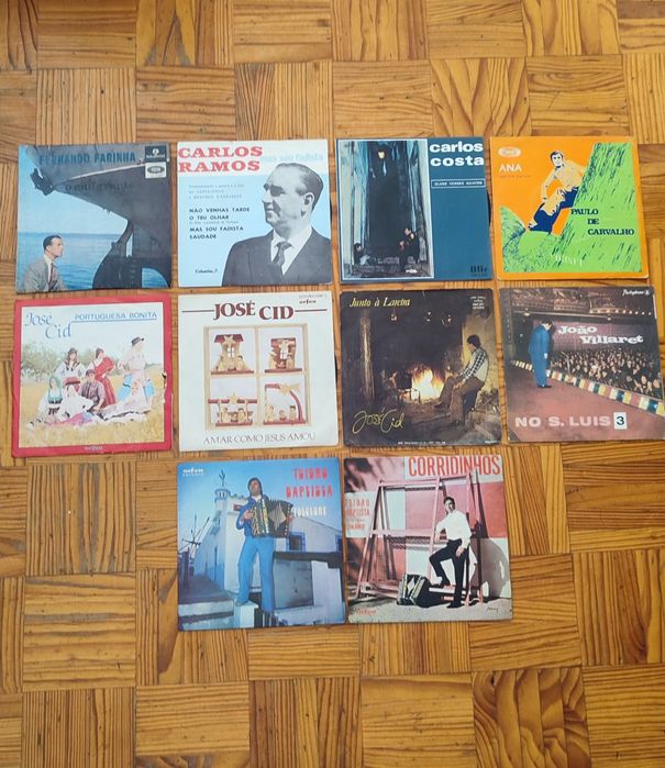 Lote 10 Singles Fado/Popular Portuguesa