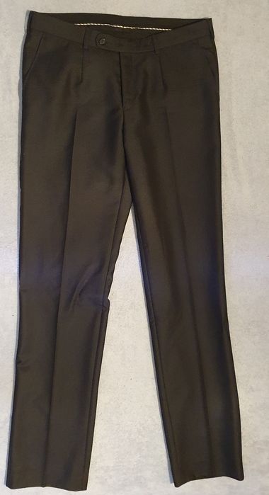 Garnitur Męski Dino Salvani - slim -  ciemny grafit 182 cm