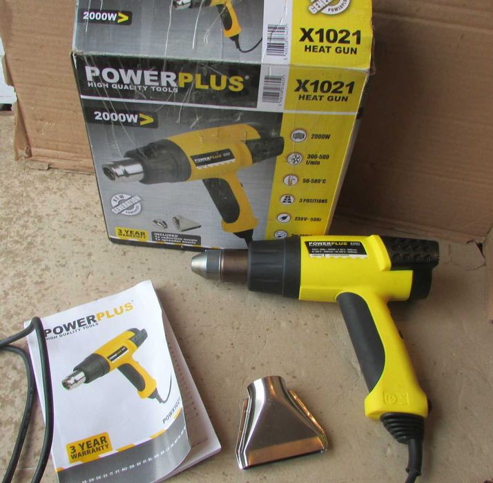 Фен будівельний Powerplus POWX1021 2000 Вт (з Бельгії)