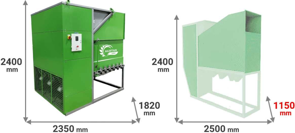 PROMO! CZYSZCZALNIA do zboża ziarna ALS 60-80 t/h, Wialnia