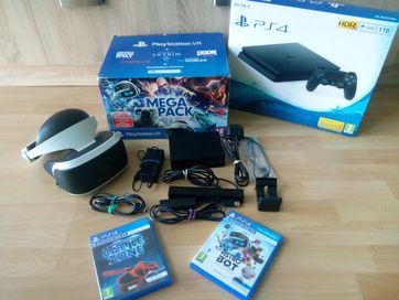 Sony PlayStation VR v2 cały zestaw + gry