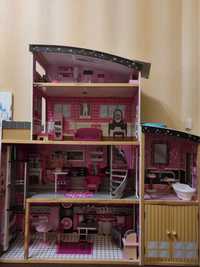 Деревянный кукольный домик для Барби