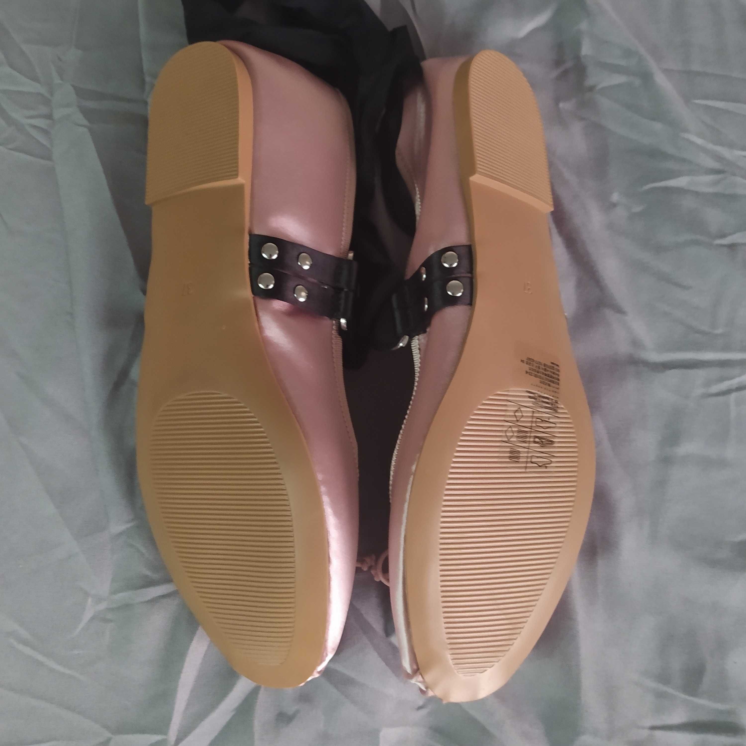 H&M baleriny/baletki /pointy wiązane w kostce  roz.37
