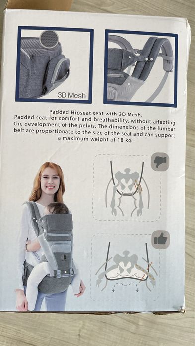 Mochila carregador bébé criança / marsúpio ebrainit ate 20kg