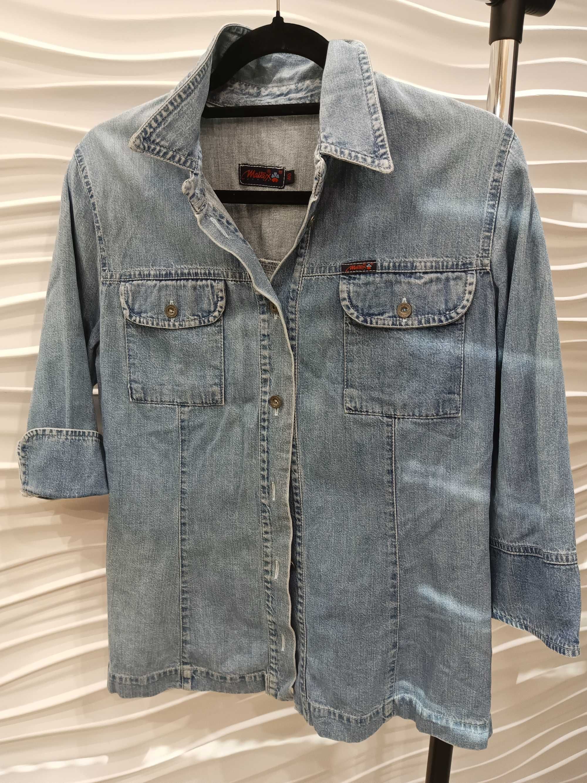 Koszula kurtka damska jeans