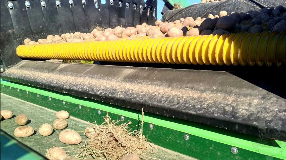 Спіральний вал поліуретановий сортувальної машини. сортування картоплі