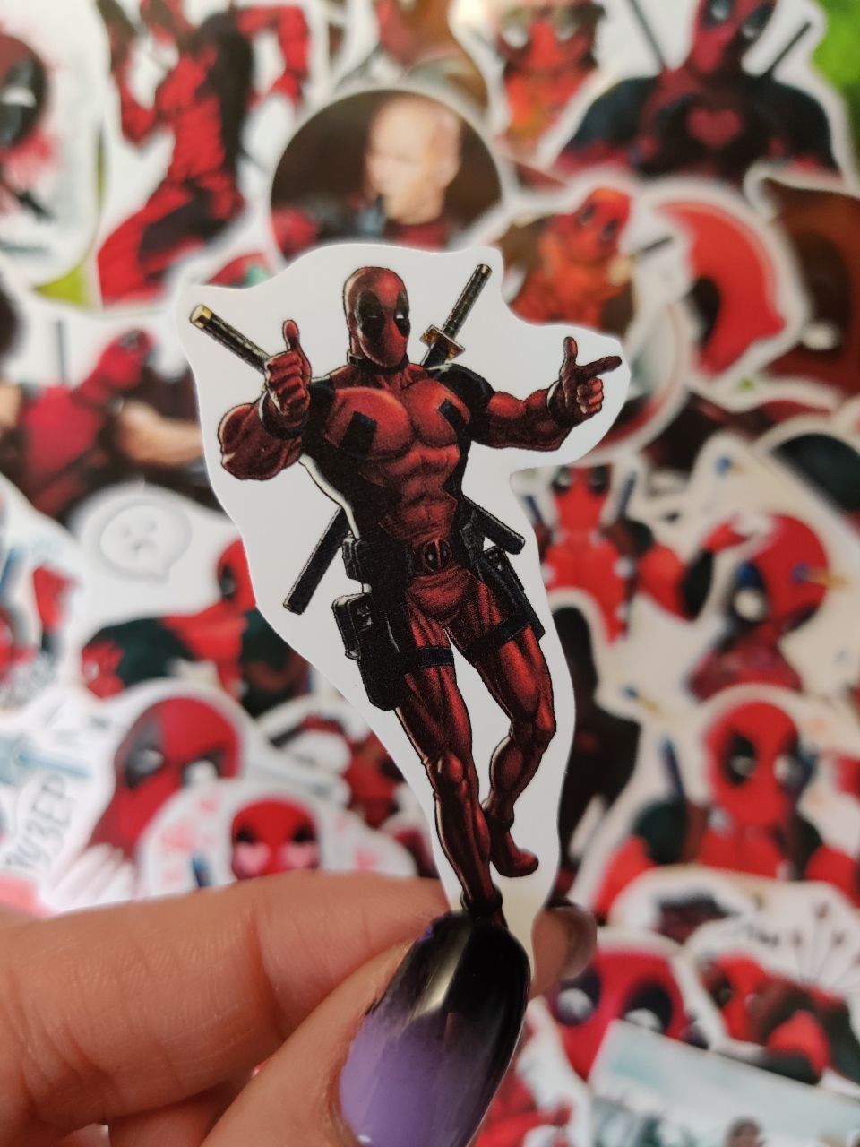 Стикеры наклейки Марвел DC Дэдпул человек паук железный фильм герой