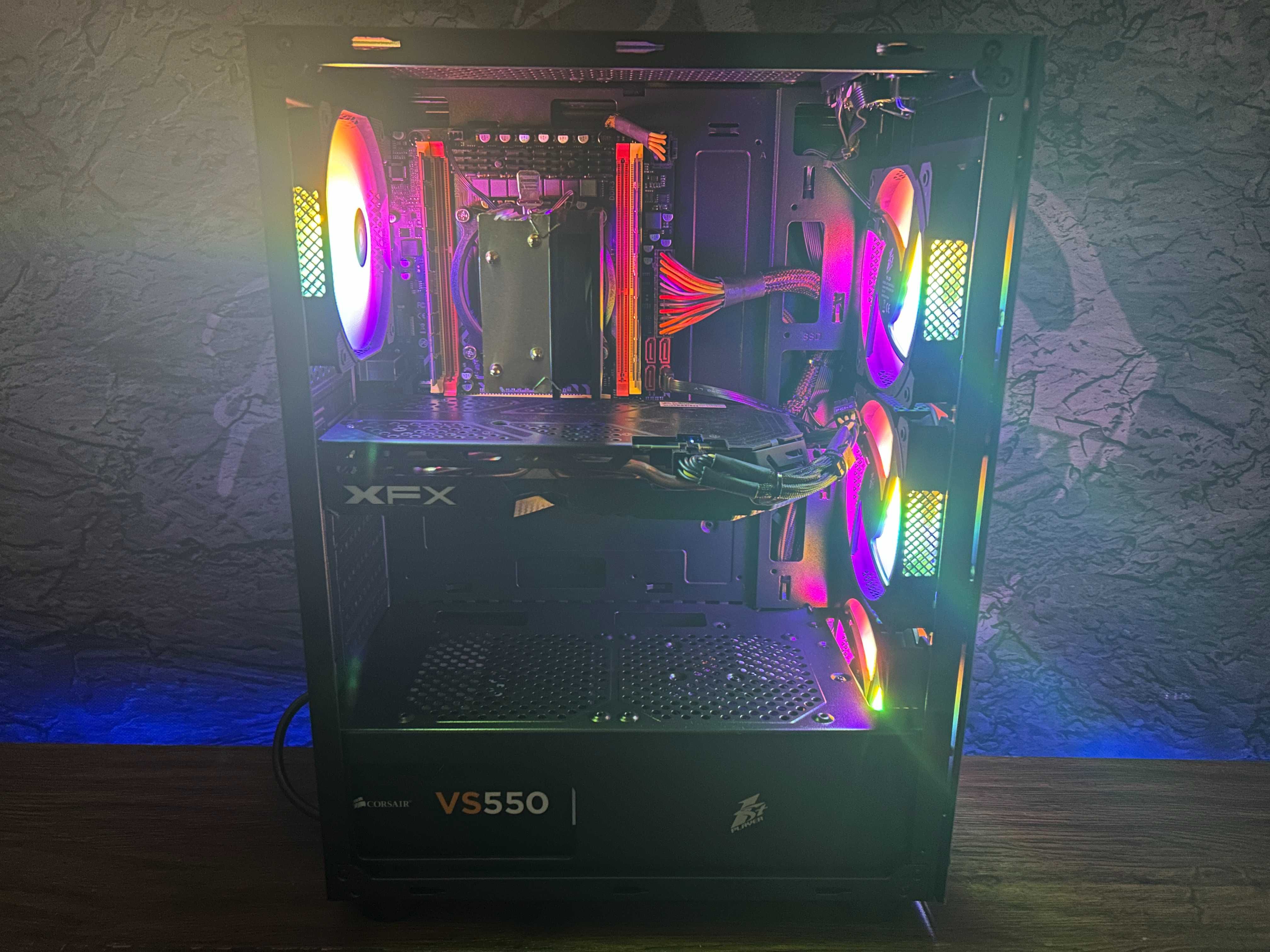 Бесплатная доставка! Игровой ПК E5-2650v2/32GB/RX 580 8GB/SSD M2 256GB