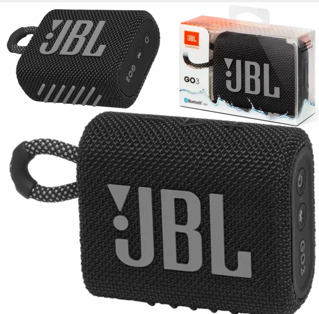 Głośnik przenośny JBL GO 3 czarny 4,2 W Mega BASS