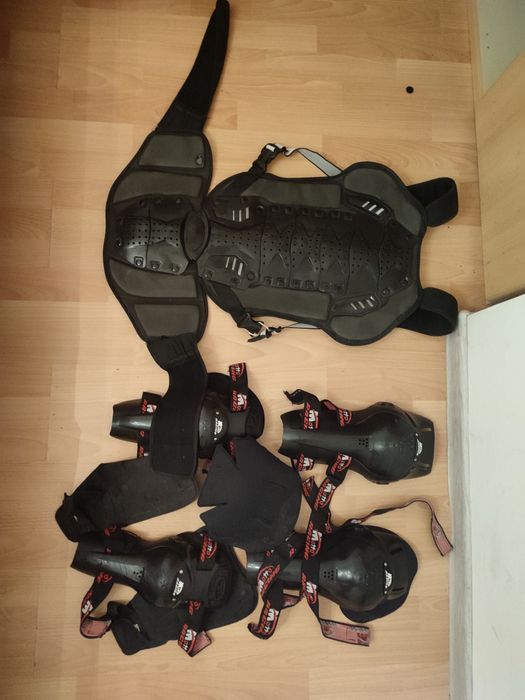 Zestaw ochraniaczy Enduro cross garb łokcie kolana zbroja moto plecy