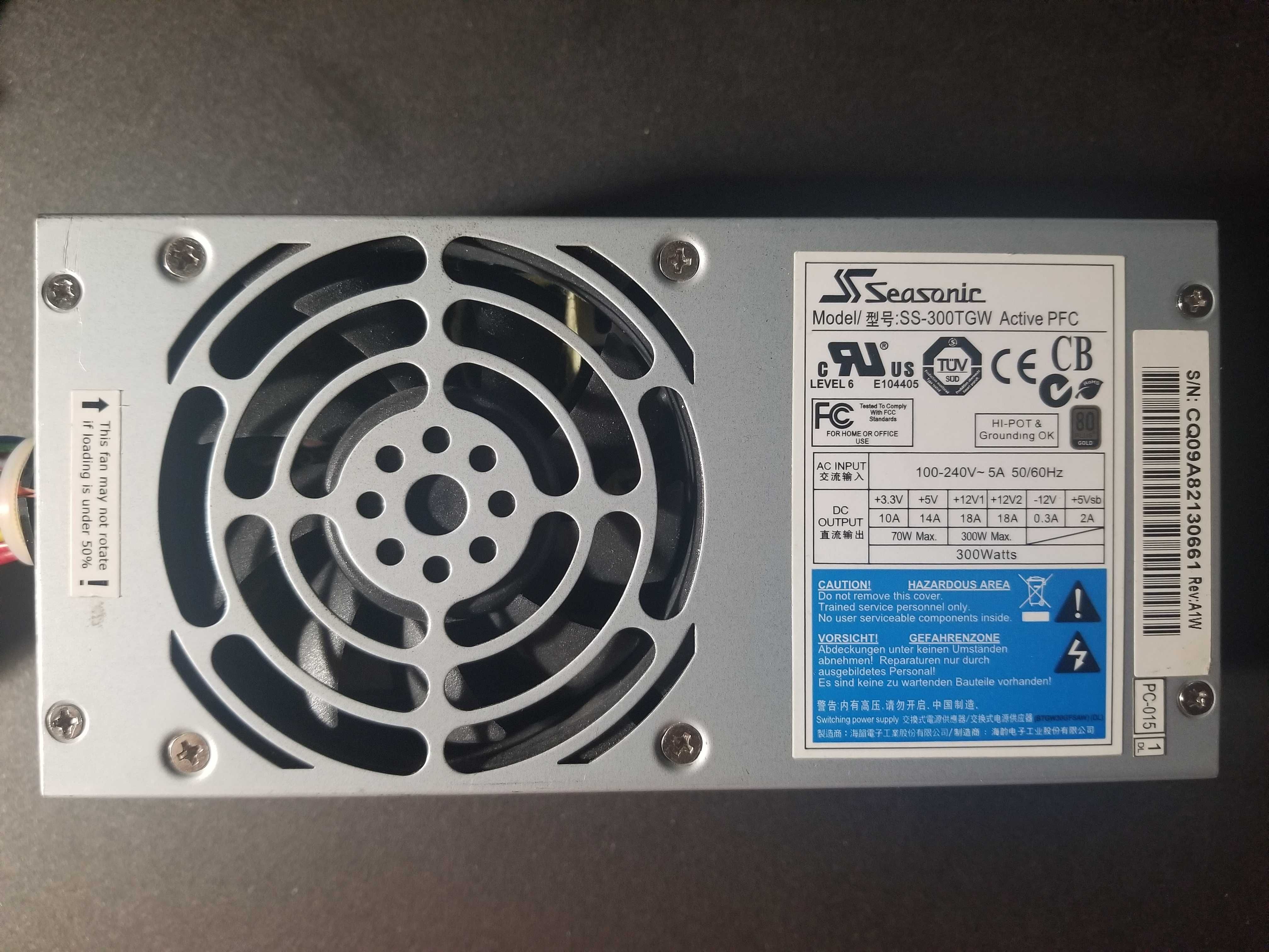 Блок питания Seasonic SS-300TGW (TFX, 300W, 80+ Gold)