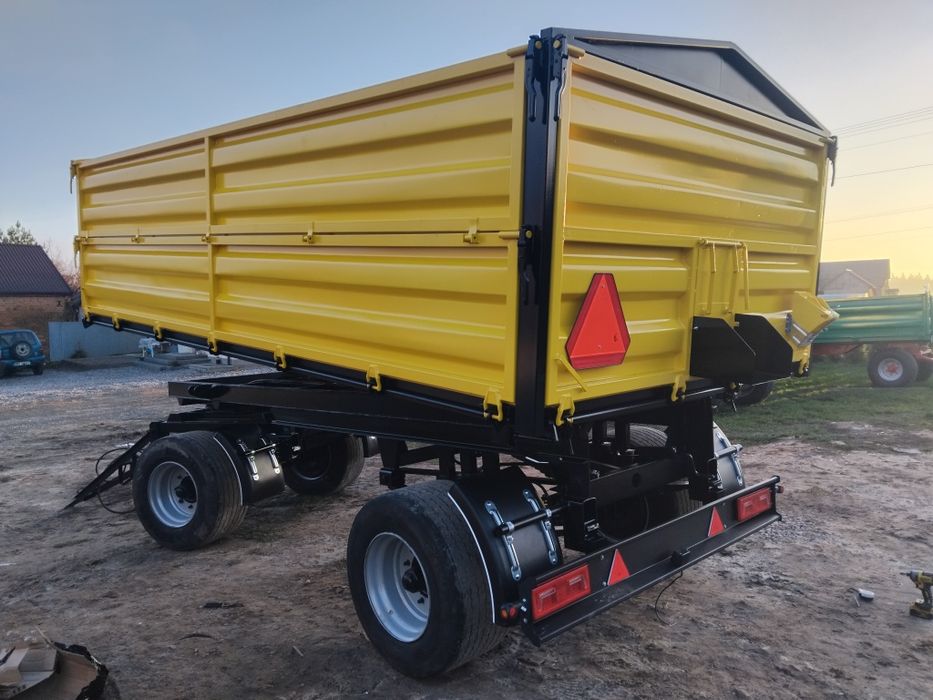 Przyczepa rolnicza 12 ton 3 strony zarejestrowana